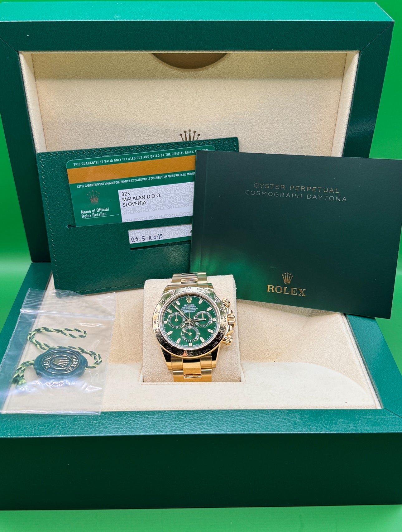 Rolex Daytona John Mayer Green Dial 2021 116508