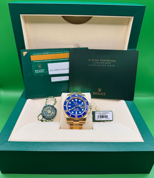 Rolex Submariner Date Full Gold Bluesey 116618LB